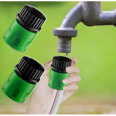 Imagem de 2 peças de conector fêmea de mangueiras de jardim - conector rápido de mangueira, acessórios de conexão rápida para mangueira de água, adaptador de mangueiras de jardim (rosca interna de 6 minutos)