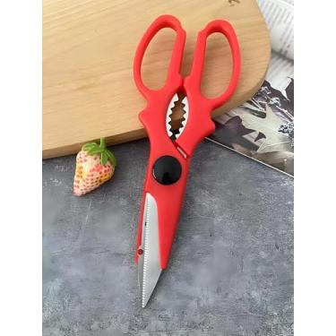 Imagem de Tesoura de cozinha para alimentos, tesouras de aves resistentes para cozinhar, multiuso para cortar frango, carne, peixe e legumes