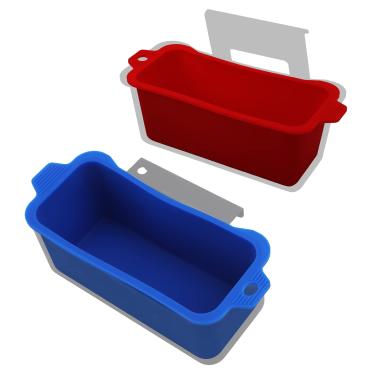 Imagem de 2 peças de forros de copo de graxa para Blackstone, forro de silicone reutilizável, suporte de copo de graxa, acessórios para bandeja de gotejamento de graxa Blackstone compatível com a maioria das