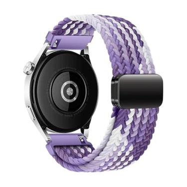 Imagem de Pulseira esportiva trançada compatível com Samsung Galaxy Watch 6/5/4/3/FE, Watch 5 Pro, Watch 6/4 Classic Gear S3/S2 de 20 mm e 22 mm para modelos de 47 mm, 46 mm, 45 mm, 44 mm, 43 mm, 42 mm, 41 mm