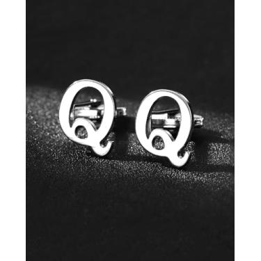 Imagem de Abotoaduras masculinas abotoaduras para homens camisa social punhos para negócios e casamento, 1pc, Aço inoxidável, Sem Pedra Preciosa