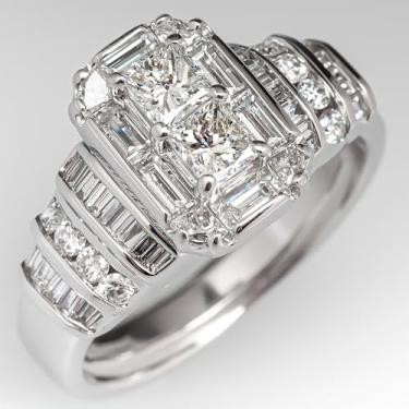 Imagem de Aliança de casamento moderna de zircônia cúbica brilhante para joias de noivado femininas, 9, Latão, Zircônia cúbica