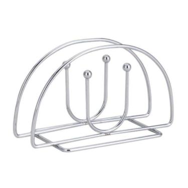 Imagem de Suporte De Guardanapos Aço Inox Design Moderno