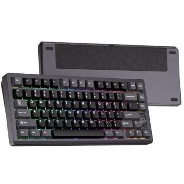 Imagem de Teclado para jogos Chilkey Slice75 HE: teclado magnético de alumínio com efeito Hall de 75% com interruptor WS Flux HE Clacky, gatilho rápido, sondagem de 8K, teclado personalizado RGB por tecla para