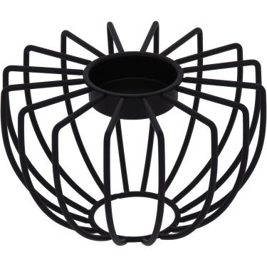 Imagem de Castiçal Metal 10-17-17 centímetros Preto