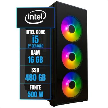 Imagem de Computador Gamer Pc Montado Kit Pronto Intel Core I5 3°g Ssd - 480 Gb - 16 Gb - Vídeo Integrado