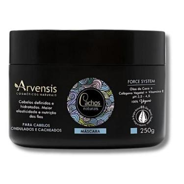 Imagem de Máscara Arvensis Cachos Naturais Cabelos Ondulados e Cacheados 250g