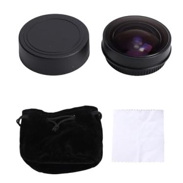 Imagem de Jectse Lente Olho de Peixe para Câmera, Ampliação de 0,2X, Vidro óptico de Liga de Alumínio de ângulo Amplo de 180 ° Com Revestimento Anti-reflexo de Várias Camadas, para Câmeras de