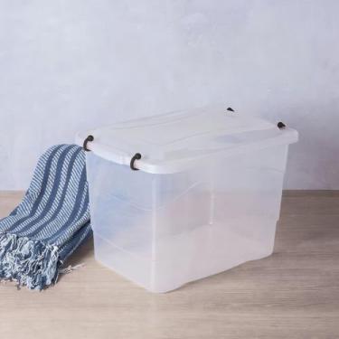 Imagem de Caixa Organizadora Plástica Pratic Box 50L Paramount Com Tampa e Trava