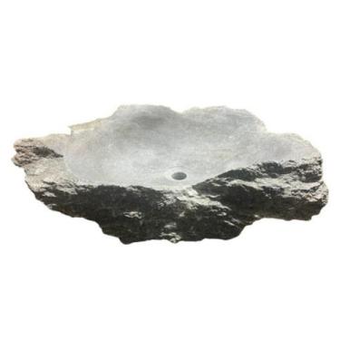 Imagem de Cuba Pia Lavabo Sobrepor De Pedra Sabao Rústica - So Jos