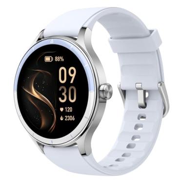 Imagem de Bettdow SmartWatch, Relogio Smartwatch Feminino, 1.27" Ecrã tátil, à prova d'água IP68, 100+ Modos Esportivos, chamada Bluetooth, Compatível com Android iOS, voz por IA (Azul)