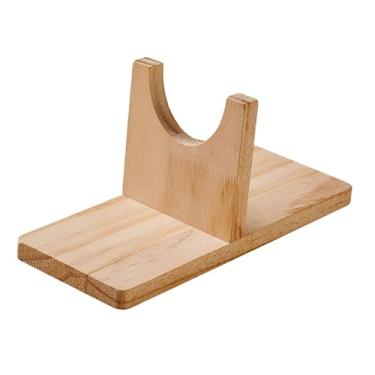 Imagem de Sclmgo Suporte de Mesa em Madeira para Cola Quente, Compatível com Quase Qualquer Base, Mantém Tudo Organizado para Profissionais, Pequeno