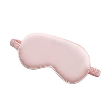 Imagem de Máscara para Dormir Tapa Olhos Tampã de Descanso CETIM(ROSA,1 UNI)