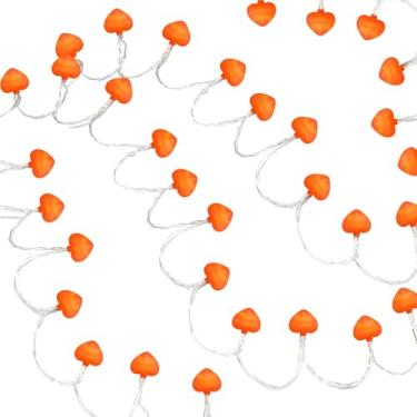 Imagem de Cordão de luzes LED de 1,8 m operadas por bateria, luzes de dia dos namorados com clipes de foto rosa, 40 luzes, para festas e casamentos, decoração romântica