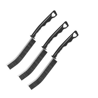 Imagem de Escova de limpeza de fendas de cerdas rígidas multiuso, escova de limpeza de lacunas, escova de argamassa, escova de cozinha, escova de fenda de banheiro para escova fina para limpar espaços apertados
