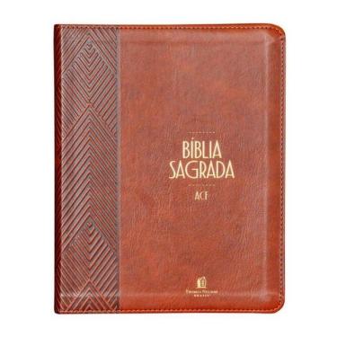 Imagem de Bíblia Acf Com Espaço Para Anotações, Couro-Soft Marrom, Leitura Perfeita