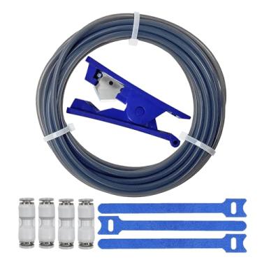 Imagem de Kit de tubo de PTFE, 2,5 mm ID × 4 mm OD, 5 m/5 m, compatível com Bambu Lab AMS X1/P1P/A1, CREALITY K2 Plus/Hi, FLASHFORGE 5M, Prusa MMU3 (kit de tubo de PTFE cinza)