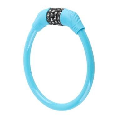 Imagem de SUNGOOYUE Cabo de Bloqueio de Bicicleta Anti-roubo, Bloqueio de Combinação de 4 Dígitos de Alta Segurança Com Cabo de Aço Em PVC, Senha Redefinível para Ciclismo Ao Ar Livre, Famílias e Grupos (#2)