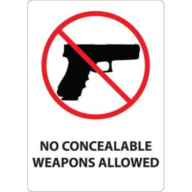 Imagem de ZING 2806 Placa de transporte oculta, S Carolina, plástico reciclado, 35,5 cm A x 25,4 cm L, vermelho, preto, branco