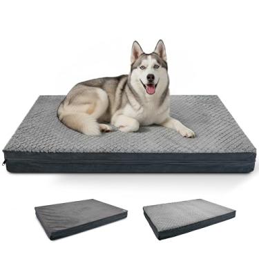 Imagem de Sytopia L Cama de cachorro indestrutível para cães grandes, cinza escuro