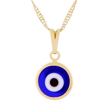 Imagem de Gargantilha Olho Grego Folheada a Ouro