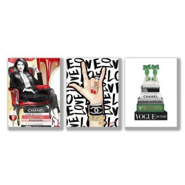 Imagem de Kit 3 Placas Decorativas Fashion Arte Decoração Mdf - To You Yoda