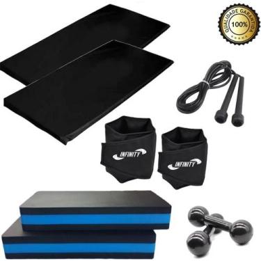 Imagem de Kit Aeróbico Caneleira 5 Kg + Step 10Cm + Halter 3Kg + - Infinity