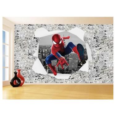 Imagem de Papel De Parede 3D Heróis Página Quadrinhos Hq 3,5M Nhma263 - Você Dec