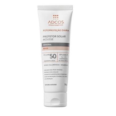 Imagem de Adcos Protetor Solar Mousse FPS50 40g Cor Beige