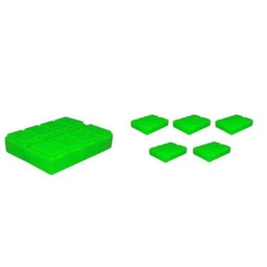 Imagem de Kit 6 Porta Comprimido Verde Neon Plástico - Bb Store