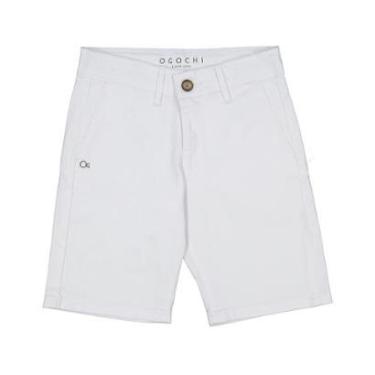 Imagem de Bermuda infantil Ogochi branco-Masculino