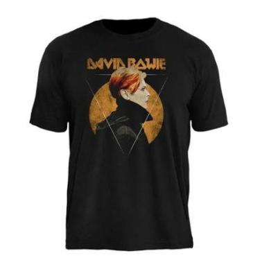 Imagem de Camiseta David Bowie Stamp Unissex em Algodão Manga Curta-Unissex
