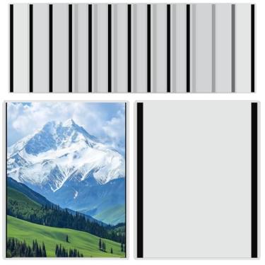 Imagem de Pinsit 12 peças de suporte magnético para letreiros de acrílico, 21 x 28, suporte de papel magnético de plástico transparente para exibição de pôster de imagem