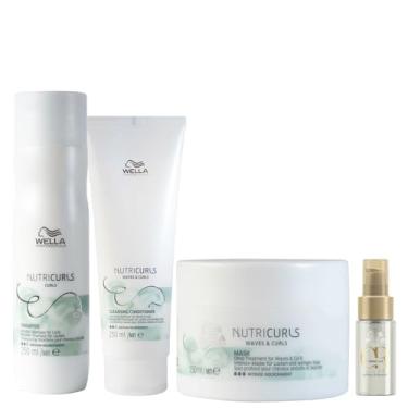 Imagem de KIT WELLA PRO NUTRICURLS SH250+CD250+MÁSC150+OL LG30