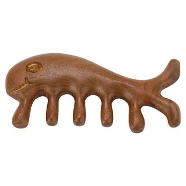 Imagem de Yinhing Pente Largo de Sândalo para Raspagem de Couro Cabeludo, Pente Gua Sha Em Formato de Animal Exclusivo para Relaxamento Terapêutico de Pescoço, Costas e Braços, Relaxamento e Bem-estar