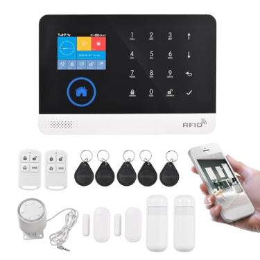 Imagem de de Alarme Residencial Sem Fio WiFi GSM com Alerta por APP Controles Remotos Sensores Porta Janela Detectores Movimento P