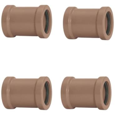 Imagem de Luva de Correr 20mm PVC Encanamento Conexão | Akato | Kit 04 Un