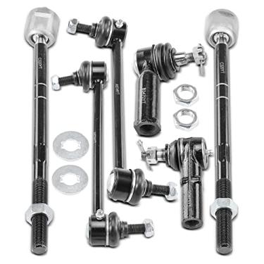 Imagem de A-Premium Conjunto de 6, barra de balanço frontal, extremidade interna e externa, compatível com Ford Contour 1997-2000, Mercury Cougar 1999-2002, Mystique 1997-2000