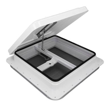 Imagem de LiebeWH Ventilador de Teto para RV, Polietileno Resistente a UV, Respiradouro de 14 pol. Com ângulo de Abertura de 45 Graus, Ideal para Trailers de Viagem e Motorhomes