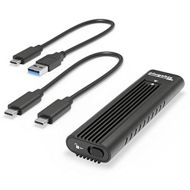 Imagem de Conexão USB C para M.2 NVMe sem ferramentas USB C e Thunderbolt 3 compatível com até USB 3.1 Gen 2 velocidades (10 Gbps). Adaptador inclui cabos USB-C e USB 3.0 (suporta M.2 NVMe SSDs 2280 2260 2242)