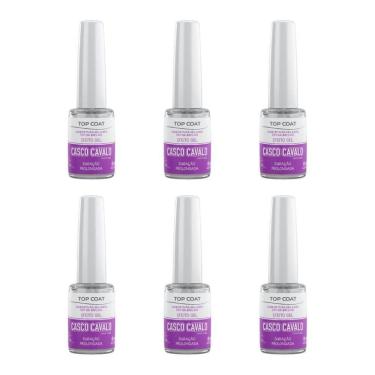 Imagem de Casco De Cavalo Trop Care Efeito Gel Top Coat 8Ml -Kit C/6Un