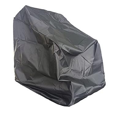 Imagem de YYBOES Capa para cadeira de rodas, capa de scooter de mobilidade para idosos de tecido não tecido - Capa de cadeira de rodas elétrica à prova d'água à prova de poeira, cinza escuro, 122 x 71 x 129 cm