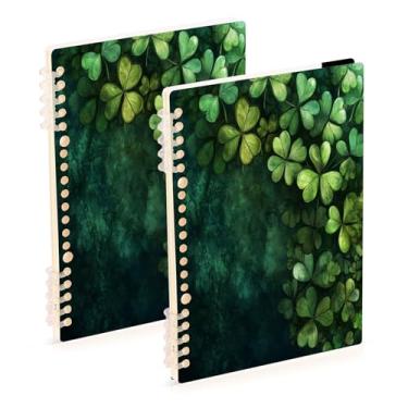 Imagem de Burbuja Cadernos com nome, papel pautado universitário A5 com 60 folhas, fichário para escritório, 2 unidades