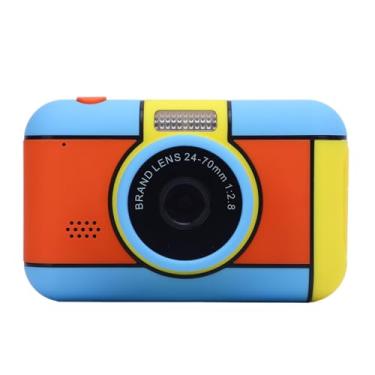 Imagem de Acouto Câmera Digital de 32 MP, Câmera Dupla Frontal e Traseira, Tela IPS de 2,4 Polegadas Com Flash LED Com Detecção Automática, para Meninos, Meninas, Fotografia, Presente para (BLUE)