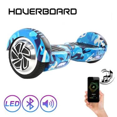Imagem de Hoverboard 6,5 Azul Camuflado Hoverboard Scooter Elétrico - Hoverboard