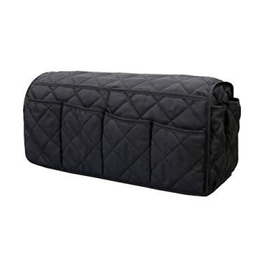 Imagem de Sacola Organizadora de Armário Sofa com 14 Bolsos Cesto Poltrona Braço para Telefone Revistas Controle Remoto TV