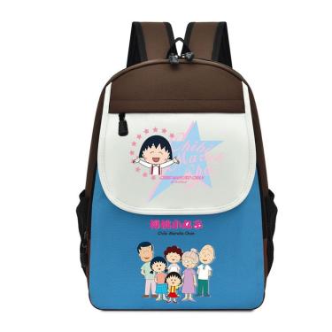 Imagem de Mochila Chibis Marukos chans Anime School Nylon 550g