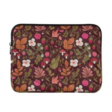 Imagem de Capa protetora para computador, bolsa de transporte fina para computador, linda floresta, flores à prova de choque, capa protetora para notebook