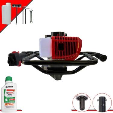 Imagem de Perfurador de Solo Anmax GD520-B Sem Broca À Gasolina Motor 2T 52cc 2,2HP Profissional de Alta Rotação e Performance + ÓLEO STIHL EXTRA