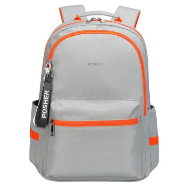 Imagem de Mochila Alyssa Antifurto Cinza Claro - Posher-Unissex